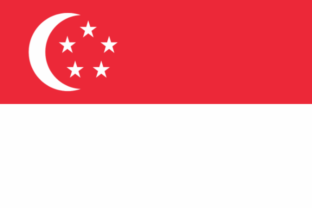 Vlag Singapore - 100x150cm Spun-Poly